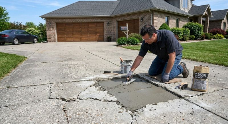 Cement Driveway Repair in Corpus Christi, TX