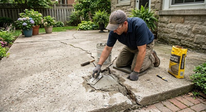 Chipped Concrete Repair in Des Moines, IA