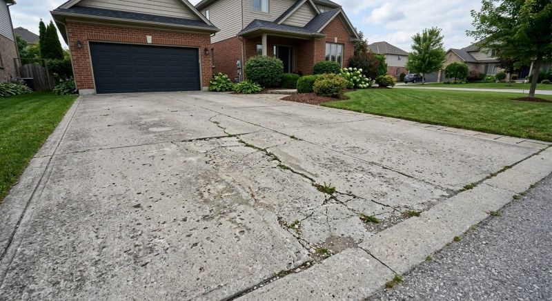Concrete Driveway Crack Repair in West Des Moines, IA