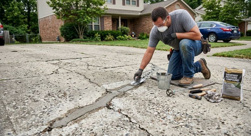 Concrete Driveway Repair in West Des Moines, IA