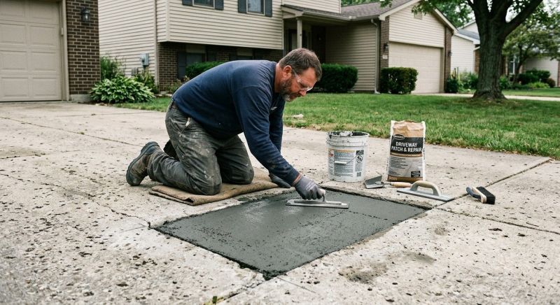 Concrete Driveway Repair in Corpus Christi, TX