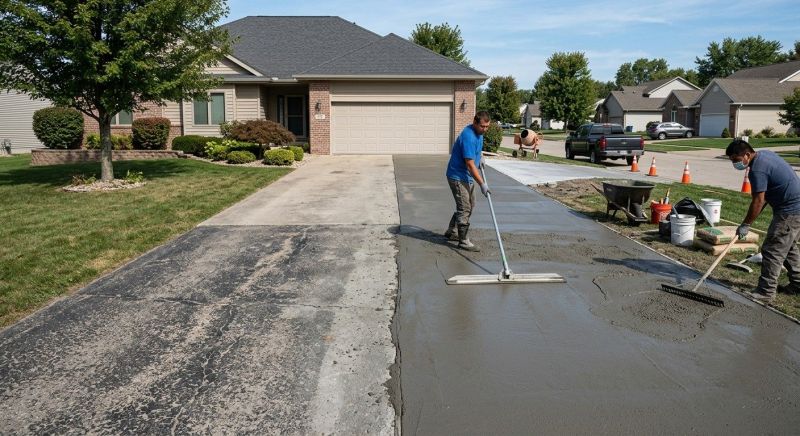 Concrete Driveway Resurfacing in Des Moines, IA