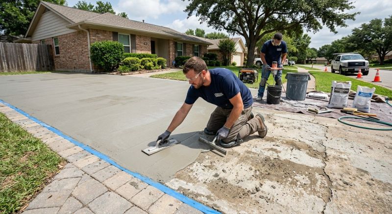 Concrete Driveway Resurfacing in Corpus Christi, TX