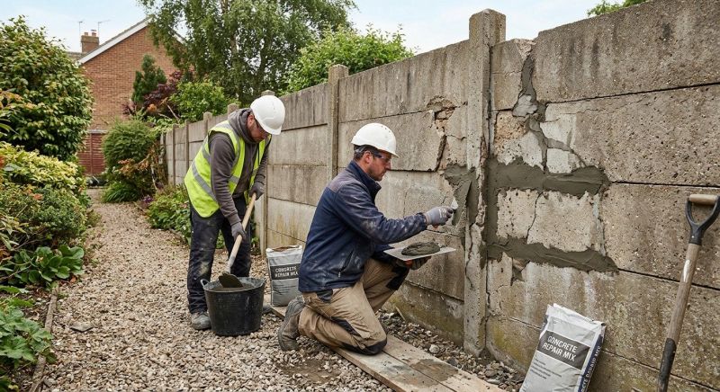 Concrete Fence Repair in Corpus Christi, TX