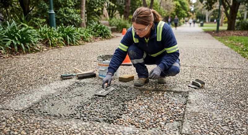 Concrete Pathway Repair in West Des Moines, IA