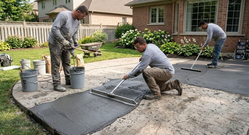 Concrete Patio Refinishing in Miami Dade County, FL