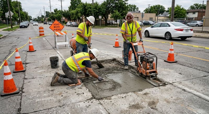 Concrete Pavement Repair in Des Moines, IA