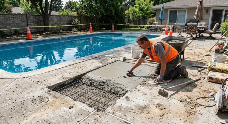 Concrete Pool Deck Repair in Corpus Christi, TX
