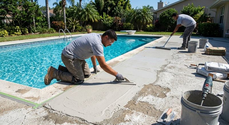 Concrete Pool Deck Resurfacing in Corpus Christi, TX