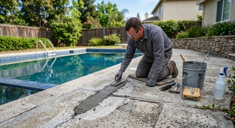 Concrete Pool Patio Repair in Corpus Christi, TX