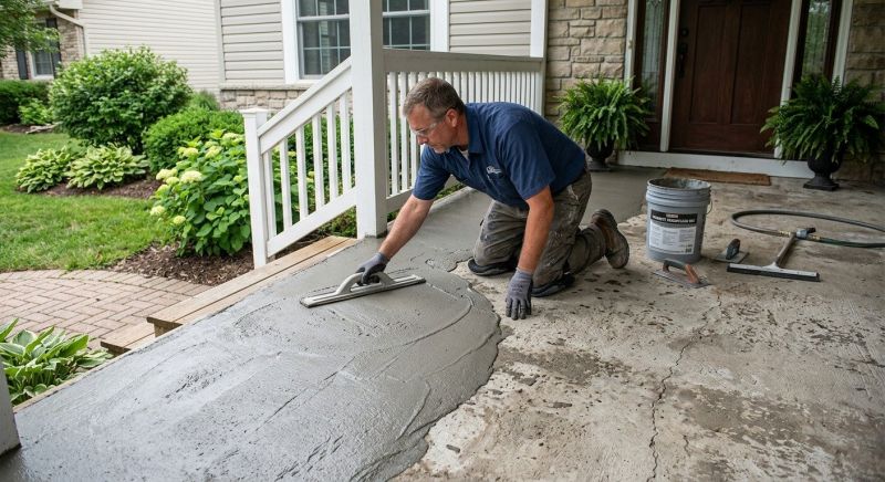Concrete Porch Resurfacing in Miami Dade County, FL