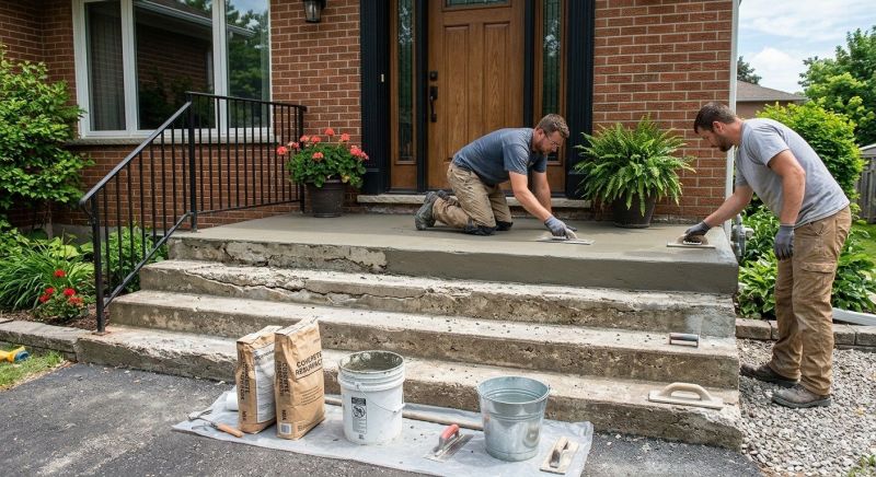 Concrete Porch Resurfacing in Miami Dade County, FL