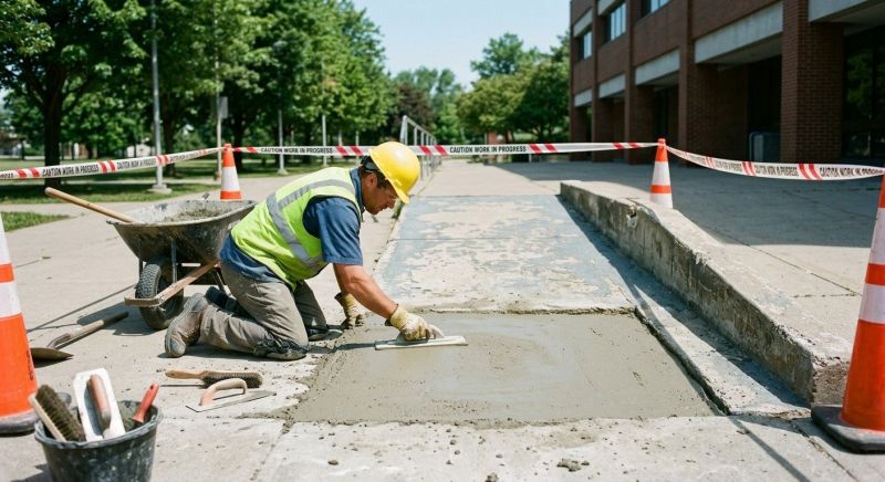 Concrete Ramp Repair in West Des Moines, IA