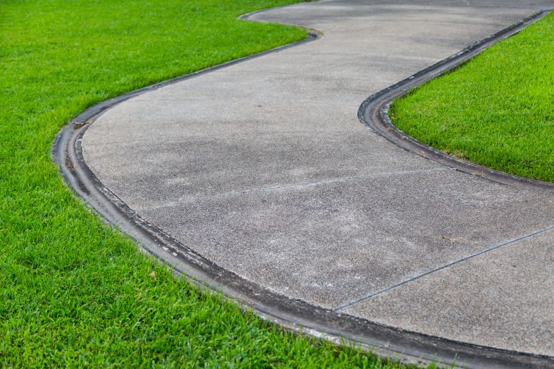 Pathway with Concrete Shavings