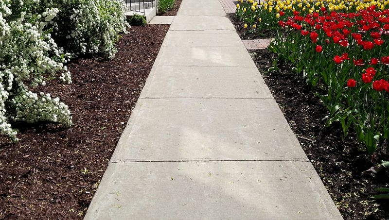 Completed Concrete Shavings Path