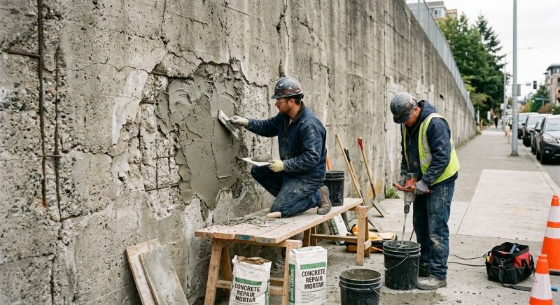 Concrete Wall Patching in Corpus Christi, TX