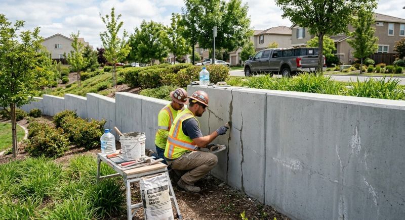 Concrete Wall Patching in Corpus Christi, TX