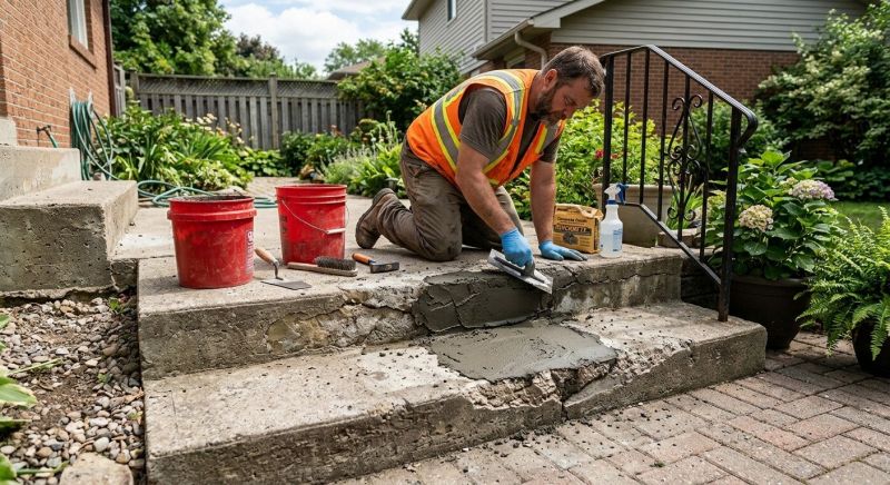 Cracked Stairs Repair in Des Moines, IA