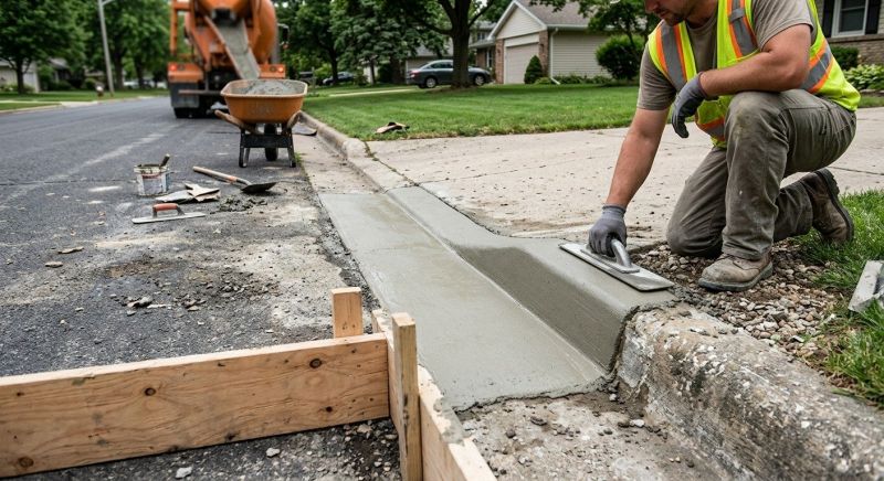 Driveway Curb Repair in Des Moines, IA