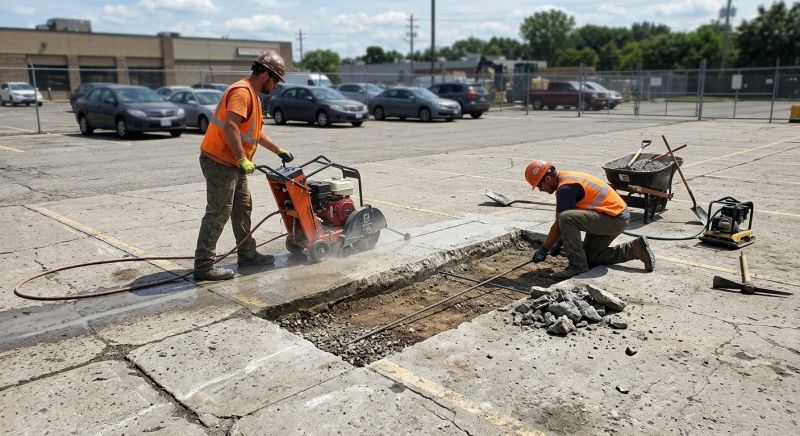 Dumpster Pad Repair in West Des Moines, IA