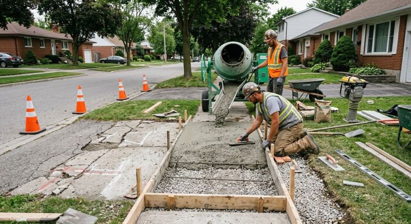 Entryway Concrete Repair in West Des Moines, IA