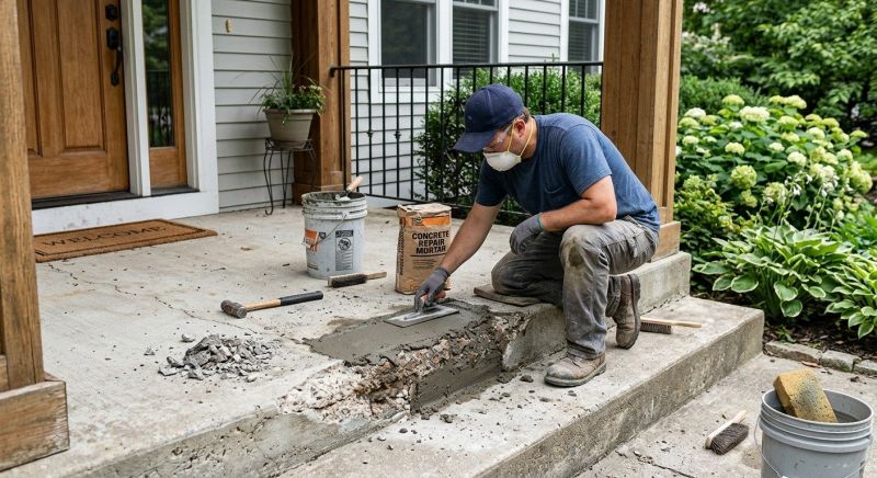 Exposed Aggregate Repair in Des Moines, IA