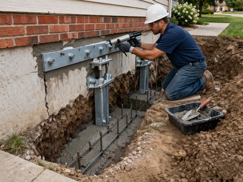 Foundation Pier Repair in Columbus, OH