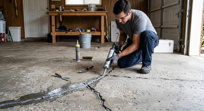 Garage Crack Repair in Des Moines, IA