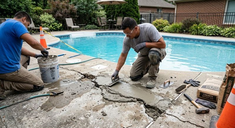 Patio Concrete Repair in Corpus Christi, TX