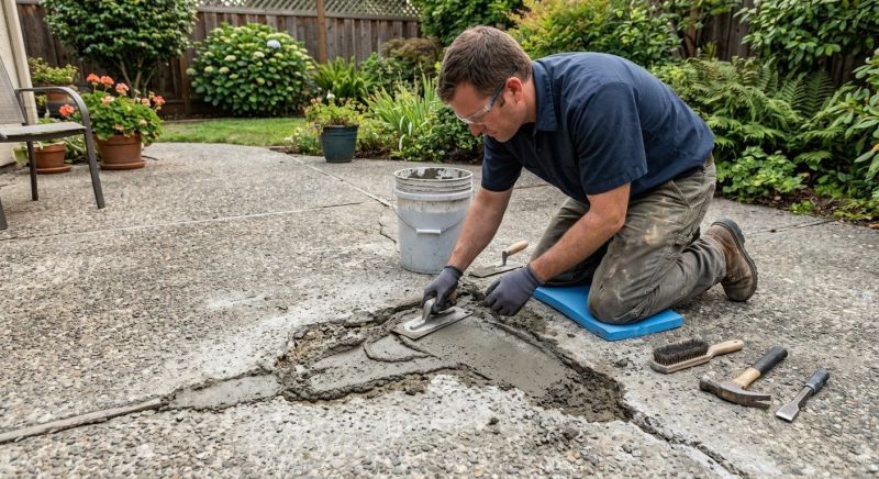 Patio Concrete Repair in Corpus Christi, TX
