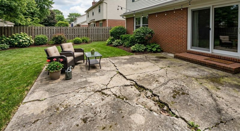 Patio Slab Repair in Des Moines, IA