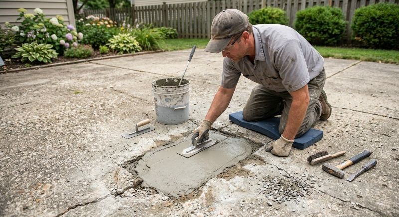 Patio Slab Repair in Des Moines, IA