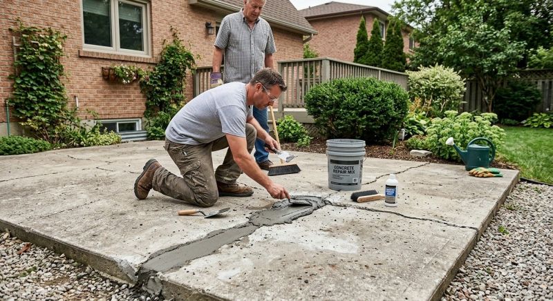 Patio Slab Repair in West Des Moines, IA