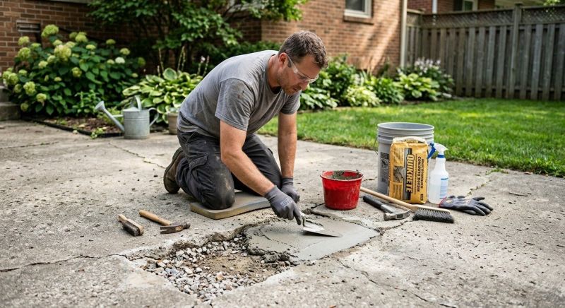 Patio Slab Repair in West Des Moines, IA